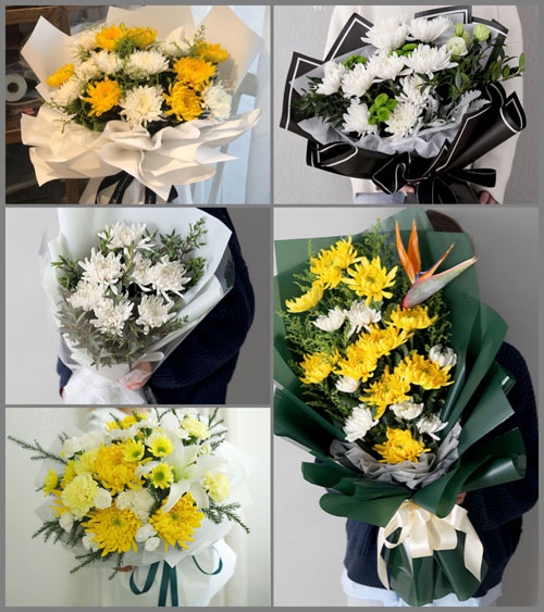 山东青岛莱西市马连庄镇鲁格庄村白事花束代送
